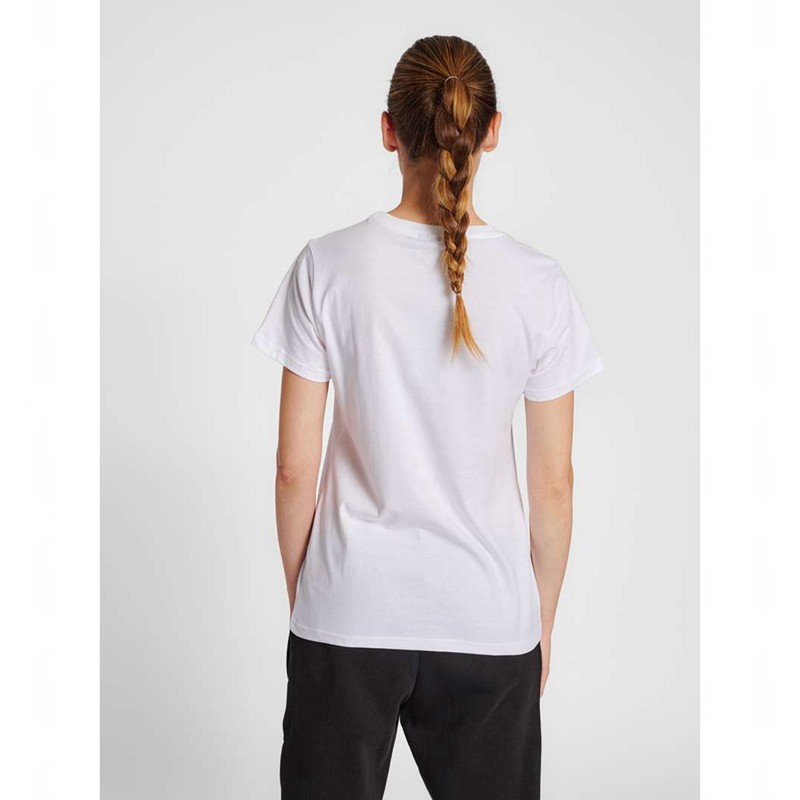 Hummel Red Basic S/S T-shirts Damen Weiß | 045787-277