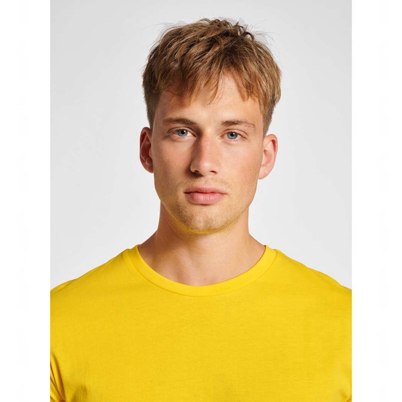 Hummel Red Basic S/S T-shirts Herren Gelb | 577195-650