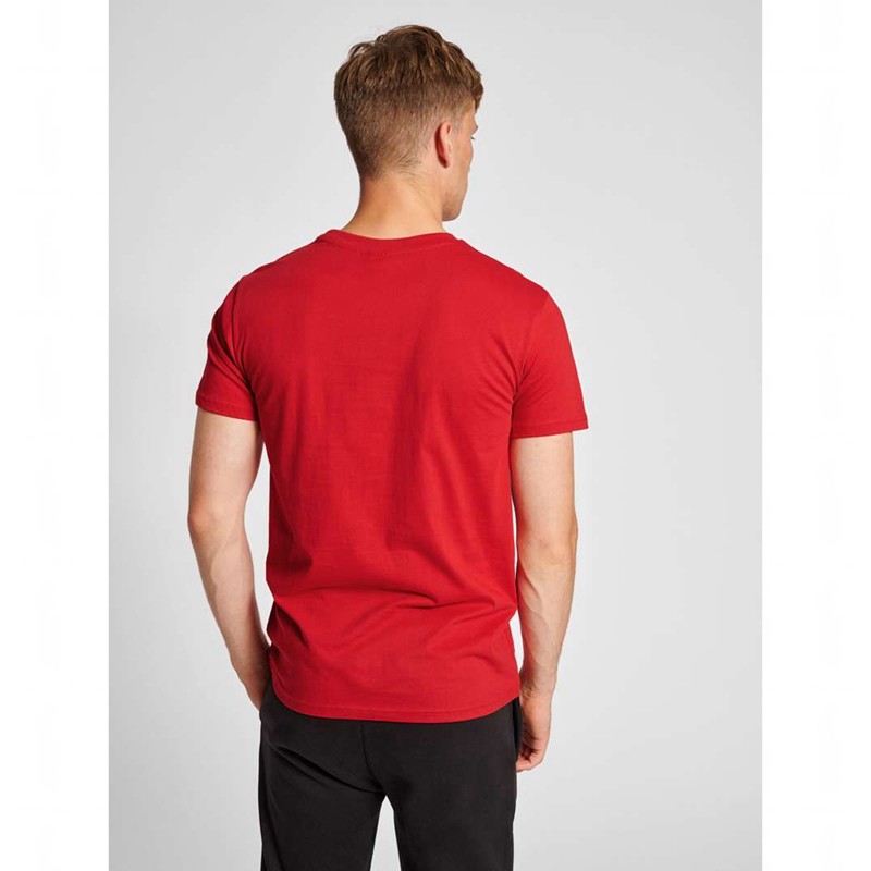 Hummel Red Basic S/S T-shirts Herren Rot | 720649-231