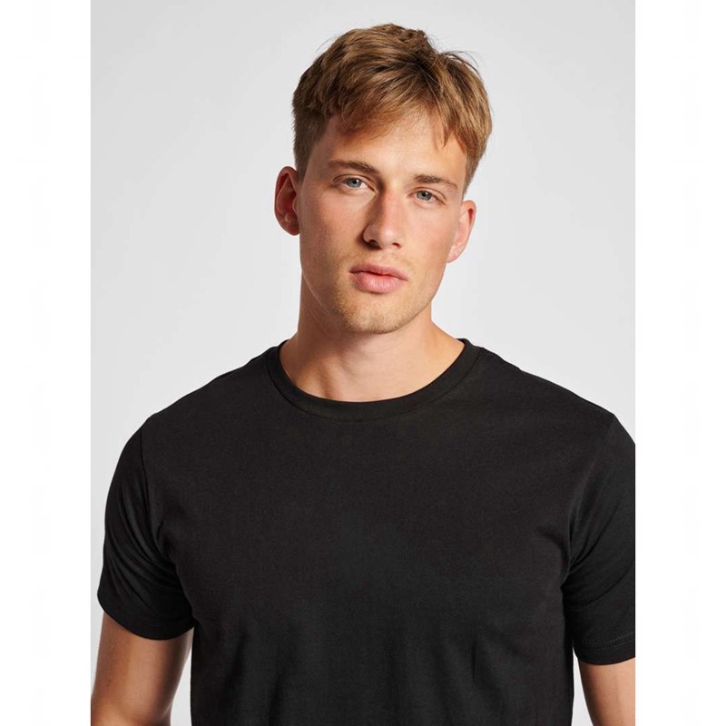 Hummel Red Basic S/S T-shirts Herren Schwarz | 770044-075