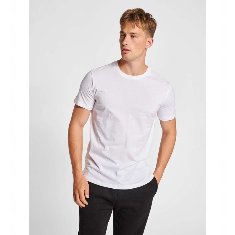 Hummel Red Basic S/S T-shirts Herren Weiß | 692056-952