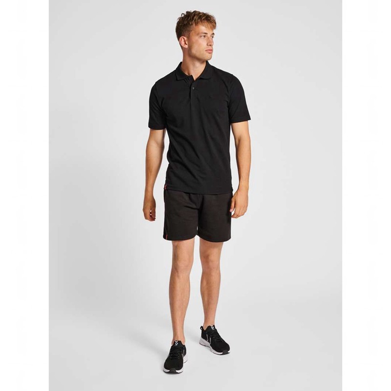 Hummel Red Basic Sweatshorts Herren Schwarz | 144339-025