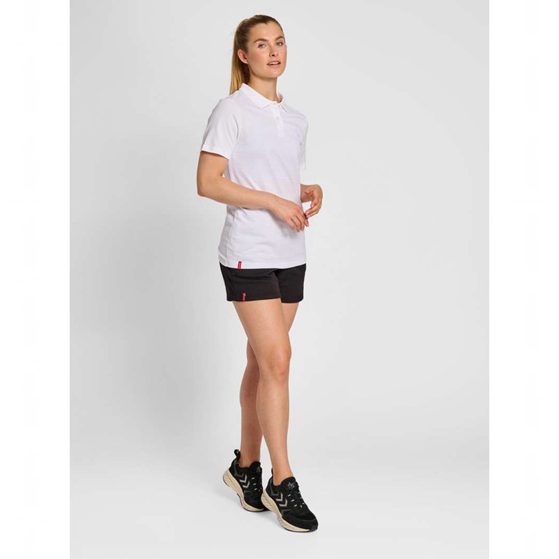 Hummel Red Classic Polo Kurze Hose Damen Weiß | 023891-449