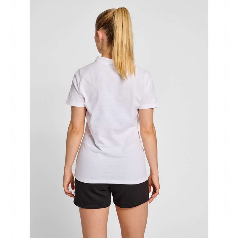 Hummel Red Classic Polo Kurze Hose Damen Weiß | 023891-449