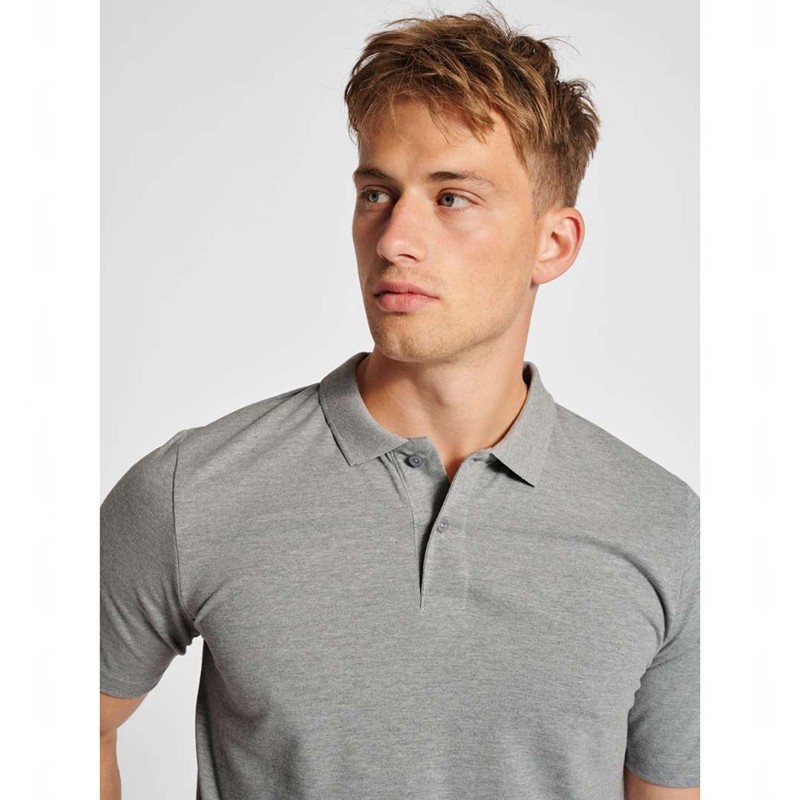 Hummel Red Classic Polo Shirts Herren Grau | 114564-616