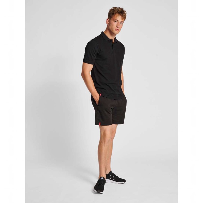 Hummel Red Classic Polo Shirts Herren Schwarz | 329855-918