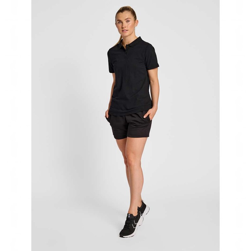 Hummel Red Classic Polo T-shirts Damen Schwarz | 002504-741