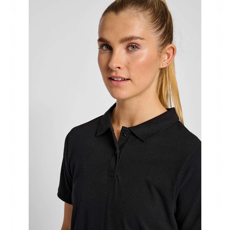 Hummel Red Classic Polo T-shirts Damen Schwarz | 002504-741