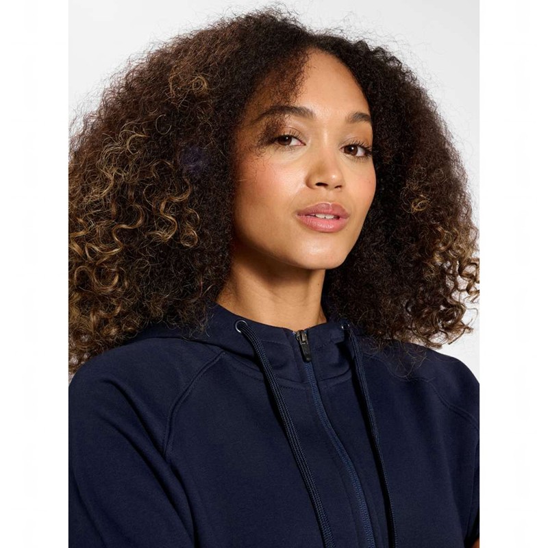 Hummel Red Classic Zip Hoodie Damen Navy | 164546-732