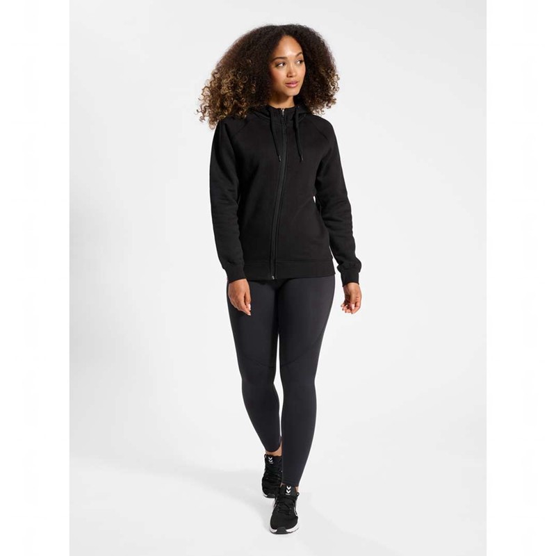 Hummel Red Classic Zip Hoodie Damen Schwarz | 062023-910