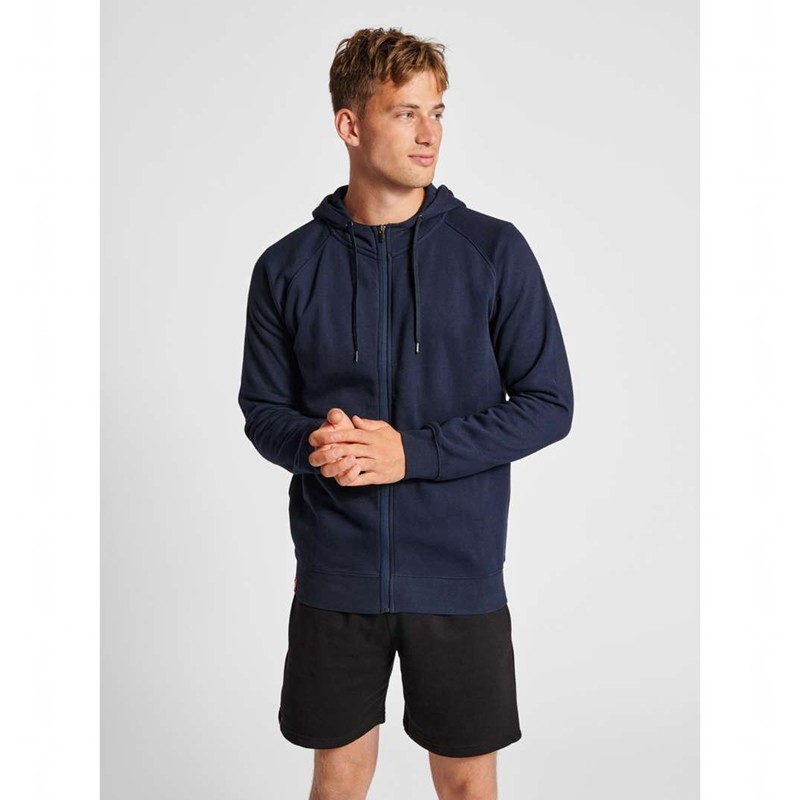 Hummel Red Classic Zip Hoodie Herren Navy | 663208-636