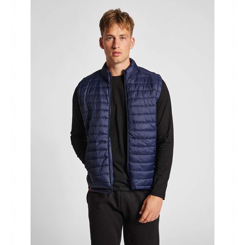 Hummel Red Quilted T-shirts Herren Navy | 979729-476