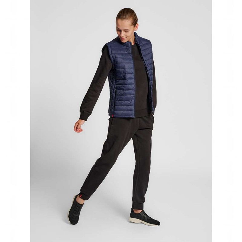 Hummel Red Quilted Weste Damen Navy | 194649-573