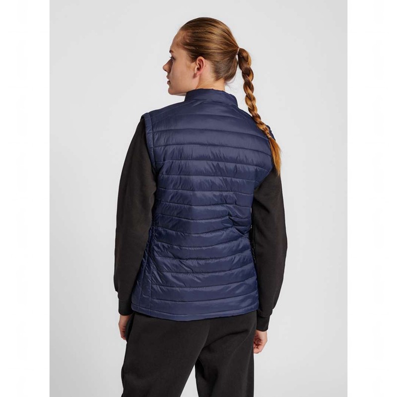 Hummel Red Quilted Weste Damen Navy | 194649-573
