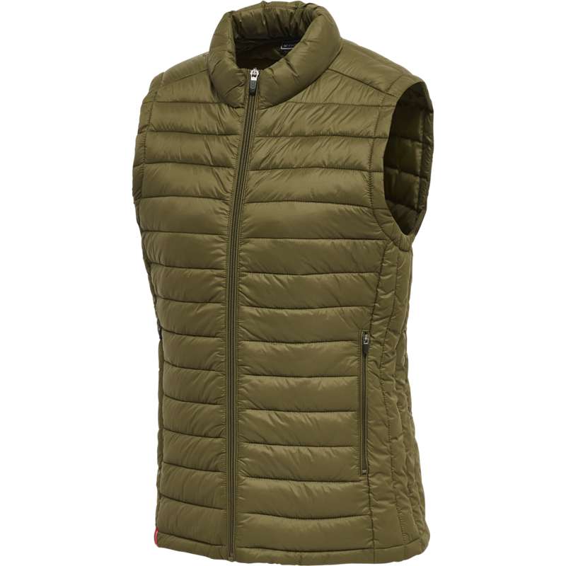 Hummel Red Quilted Weste Damen Olivgrün | 422702-123
