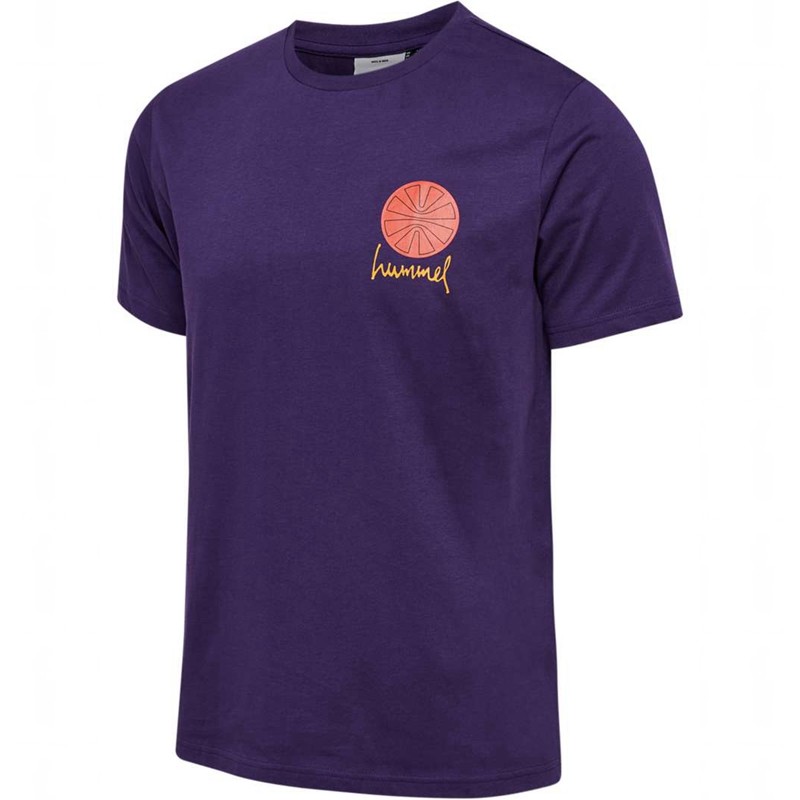 Hummel Regular Graphic S/S Sweatshirts Herren Lila | 503087-968