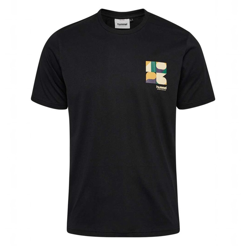 Hummel Regular Graphic S/S T-shirts Herren Schwarz | 577609-465