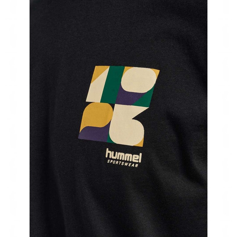Hummel Regular Graphic S/S T-shirts Herren Schwarz | 577609-465