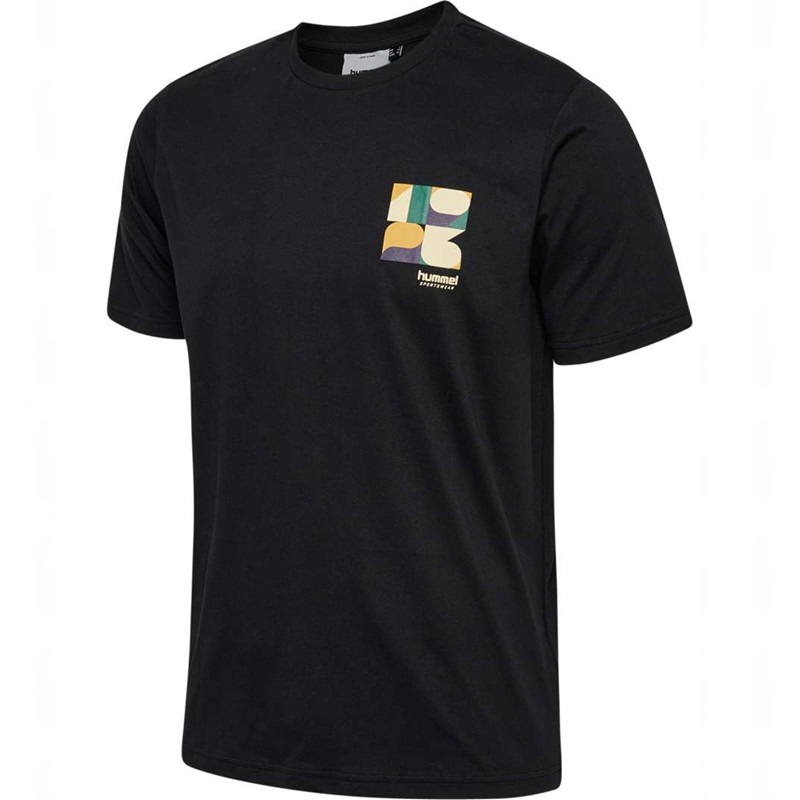 Hummel Regular Graphic S/S T-shirts Herren Schwarz | 577609-465