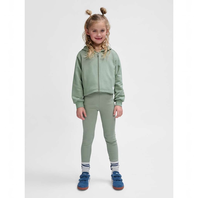 Hummel Rib Strumpfhose Kinder Grün | 735414-479