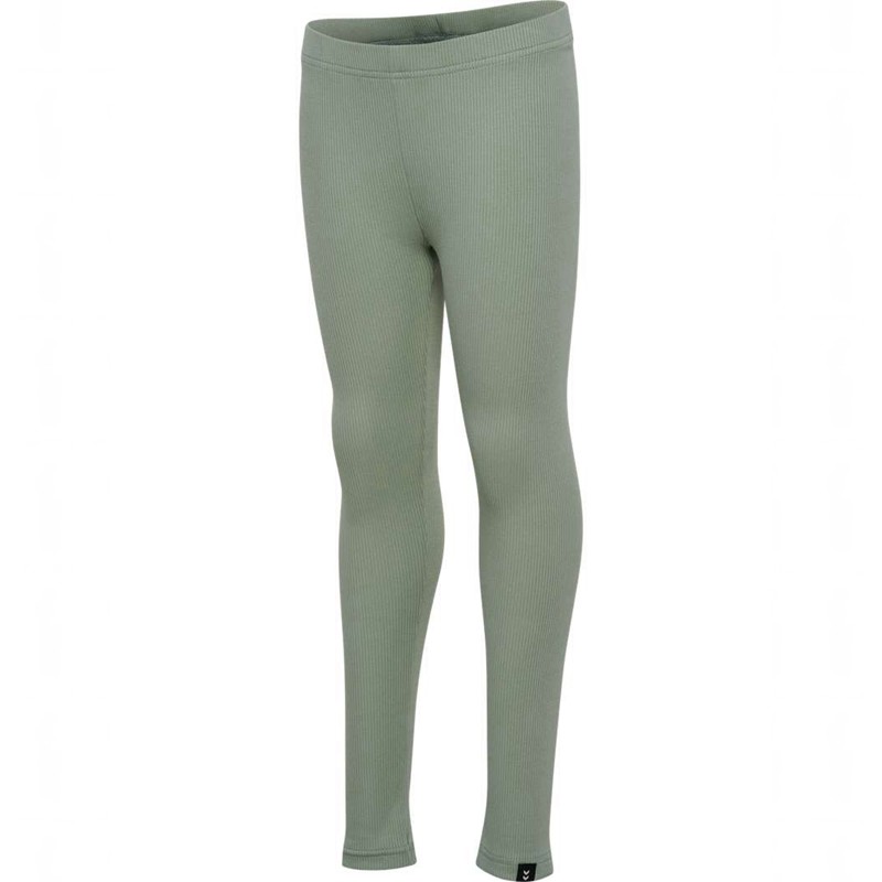 Hummel Rib Strumpfhose Kinder Grün | 735414-479