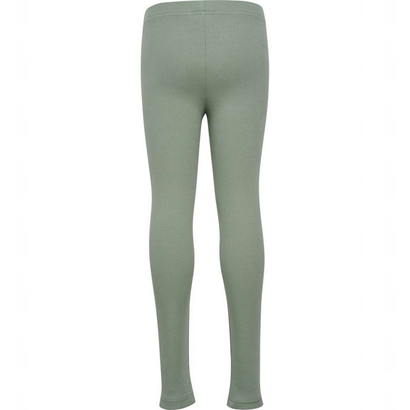 Hummel Rib Strumpfhose Kinder Grün | 735414-479