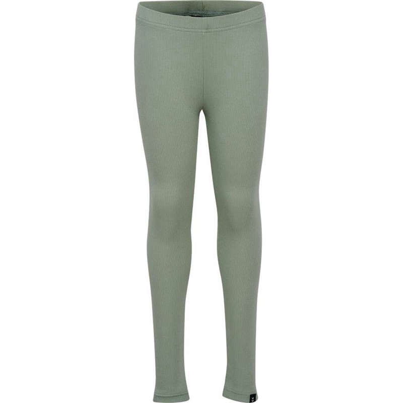Hummel Rib Strumpfhose Kinder Grün | 735414-479