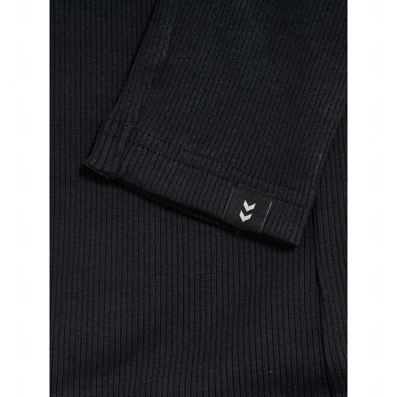 Hummel Rib Strumpfhose Kinder Schwarz | 773123-713