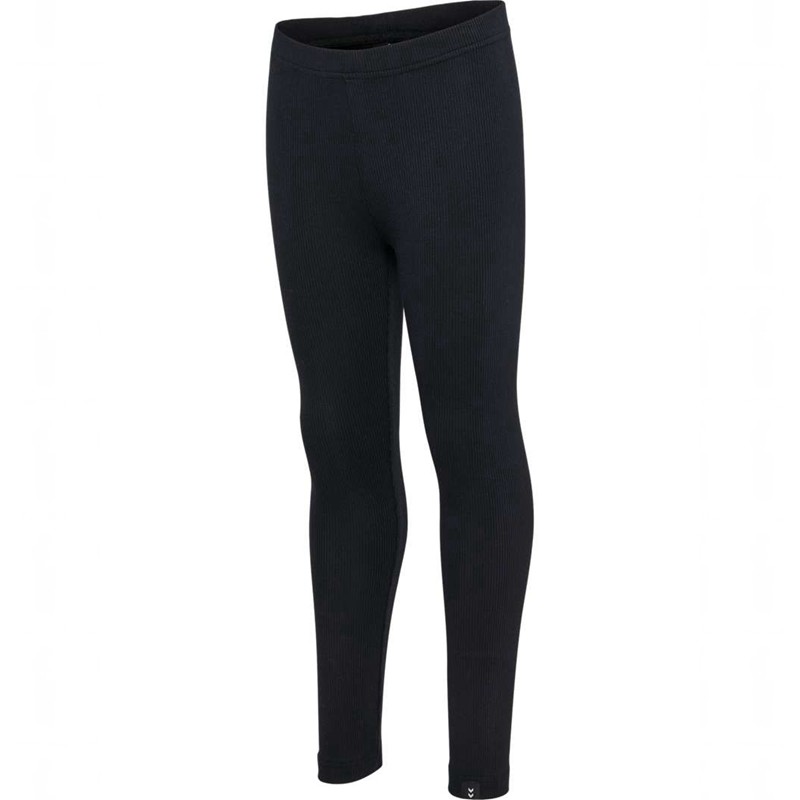 Hummel Rib Strumpfhose Kinder Schwarz | 773123-713