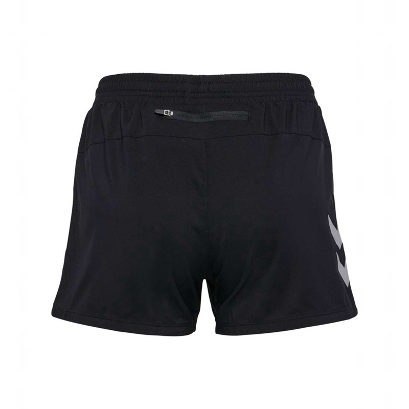 Hummel Run Kurze Hose Damen Schwarz | 113737-846
