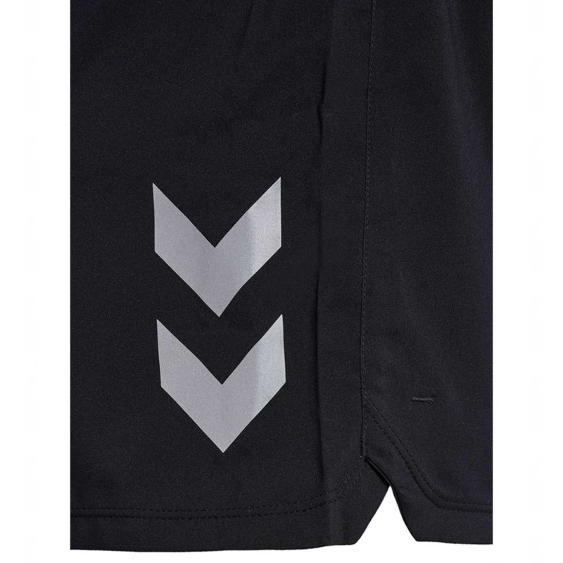 Hummel Run Kurze Hose Damen Schwarz | 113737-846