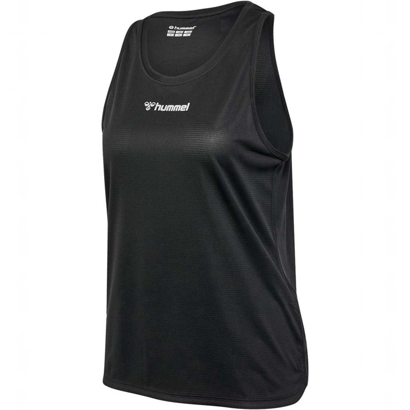 Hummel Run Singlet S/L Kurze Hose Damen Schwarz | 840266-535