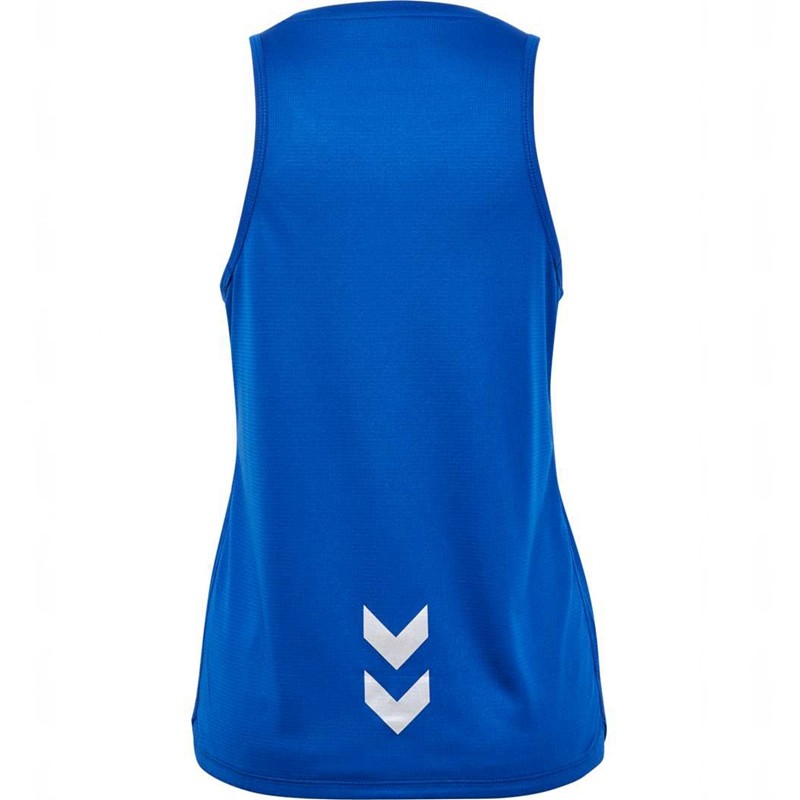 Hummel Run Singlet S/L Tanktop Damen Blau | 405592-895