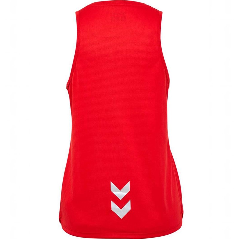 Hummel Run Singlet S/L Tanktop Damen Rot | 707967-863