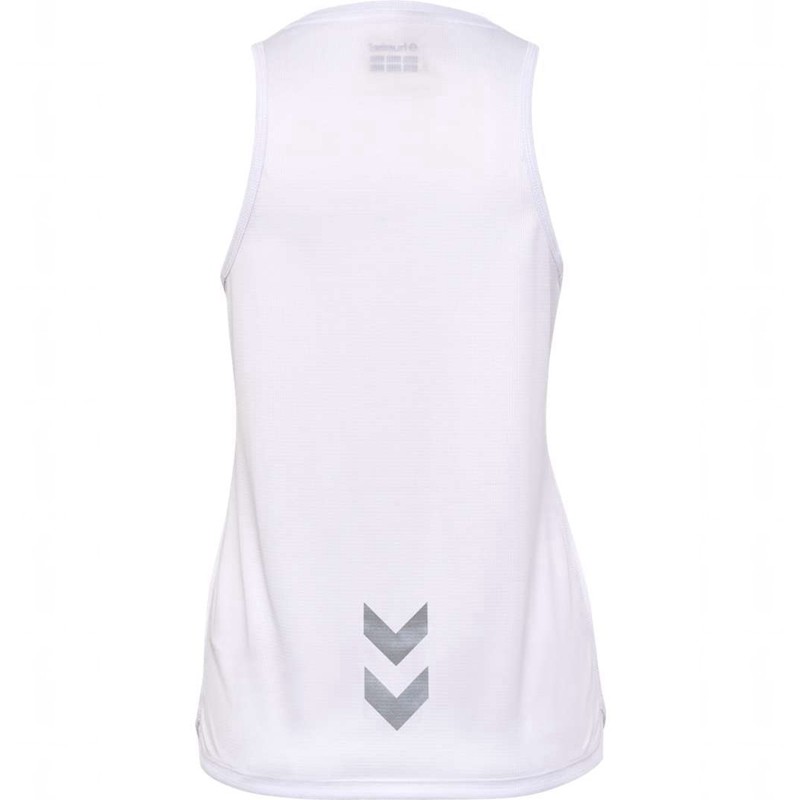 Hummel Run Singlet S/L Tanktop Damen Weiß | 069639-718