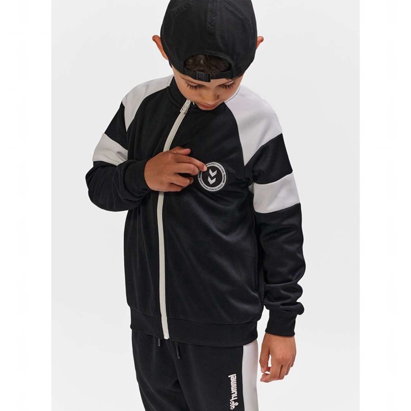 Hummel Runner Zip Jacken Kinder Schwarz | 199299-863