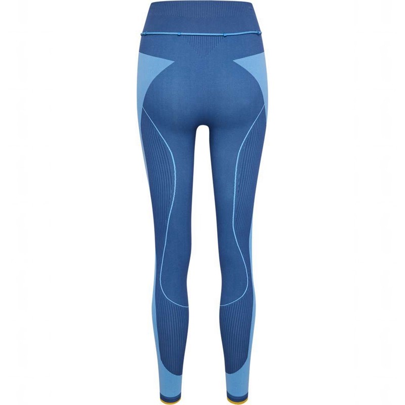 Hummel Seamless High Waist Strumpfhose Damen Blau | 550110-492