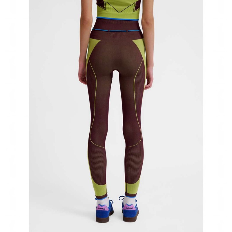 Hummel Seamless High Waist Strumpfhose Damen Grün | 128294-414