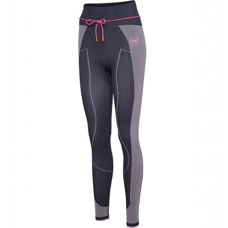 Hummel Seamless High Waist T-shirts Damen Schwarz | 986768-119