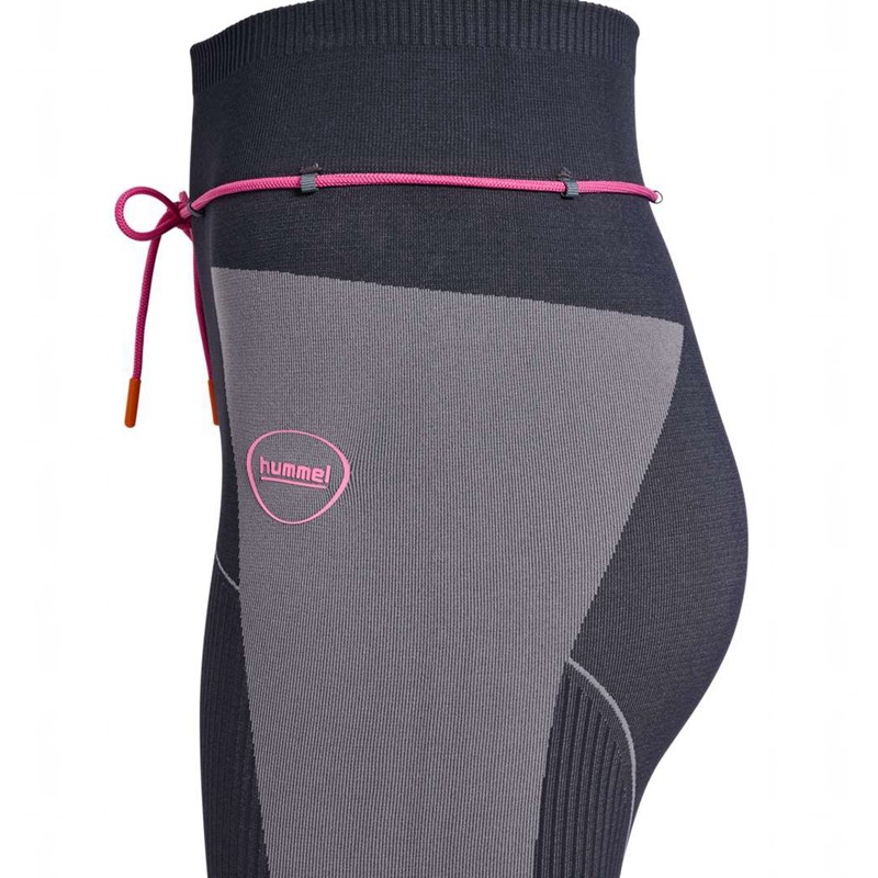 Hummel Seamless High Waist T-shirts Damen Schwarz | 986768-119