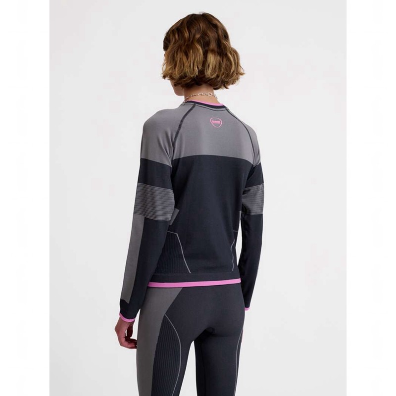 Hummel Seamless Ls T-shirts Damen Schwarz | 076354-969