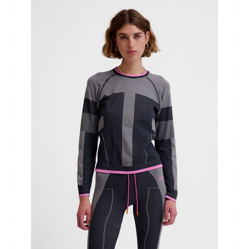 Hummel Seamless Ls T-shirts Damen Schwarz | 076354-969