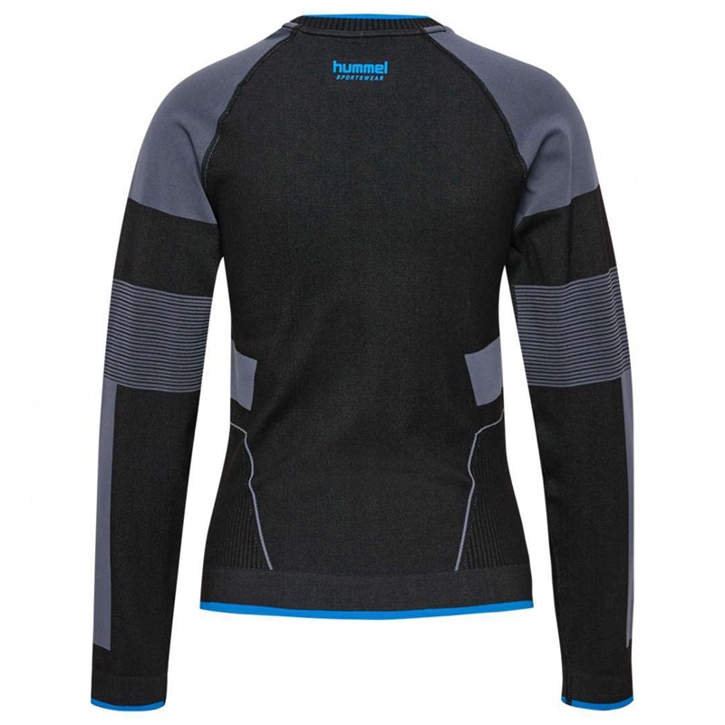 Hummel Seamless Tee Ls T-shirts Damen Schwarz | 640646-328