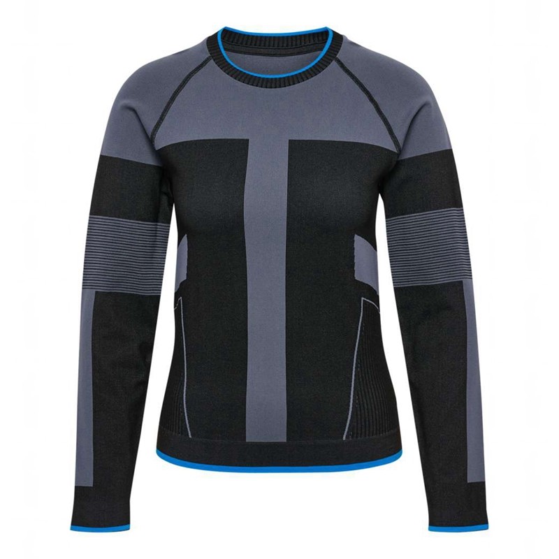 Hummel Seamless Tee Ls T-shirts Damen Schwarz | 640646-328