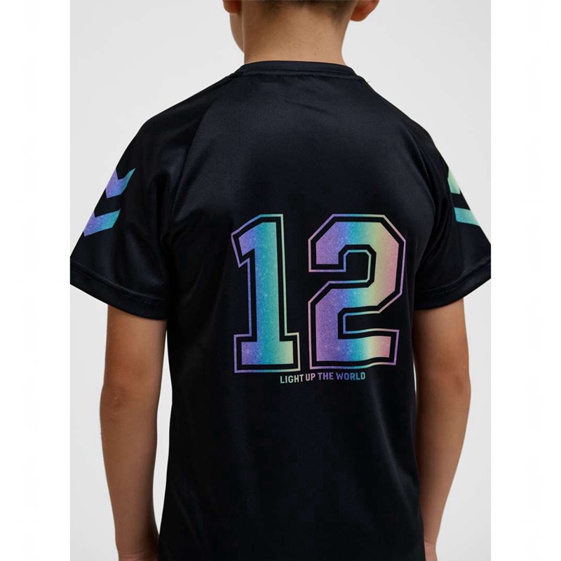 Hummel Shimmer S/S T-shirts Kinder Schwarz | 978435-063