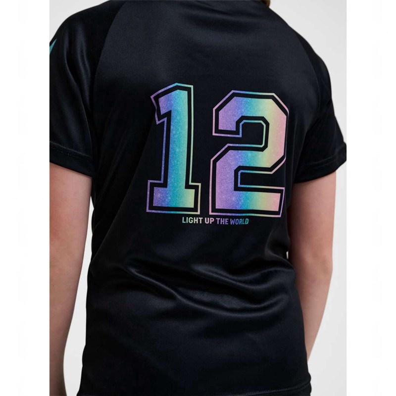 Hummel Shimmer S/S T-shirts Kinder Schwarz | 978435-063