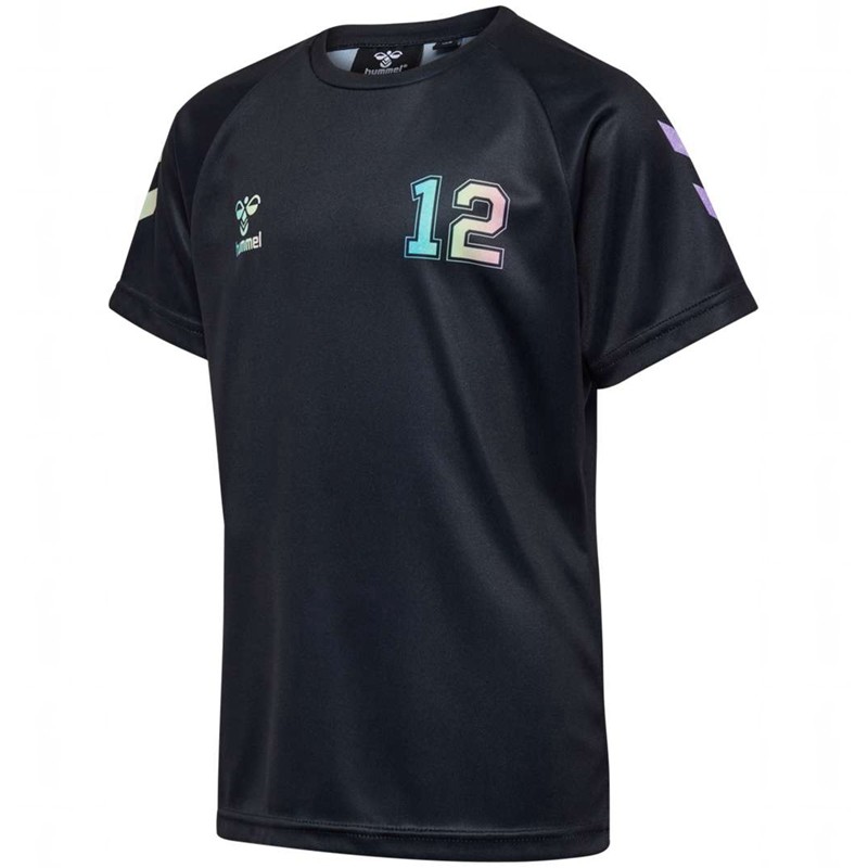 Hummel Shimmer S/S T-shirts Kinder Schwarz | 978435-063