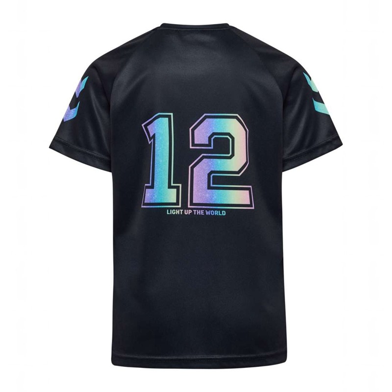 Hummel Shimmer S/S T-shirts Kinder Schwarz | 978435-063