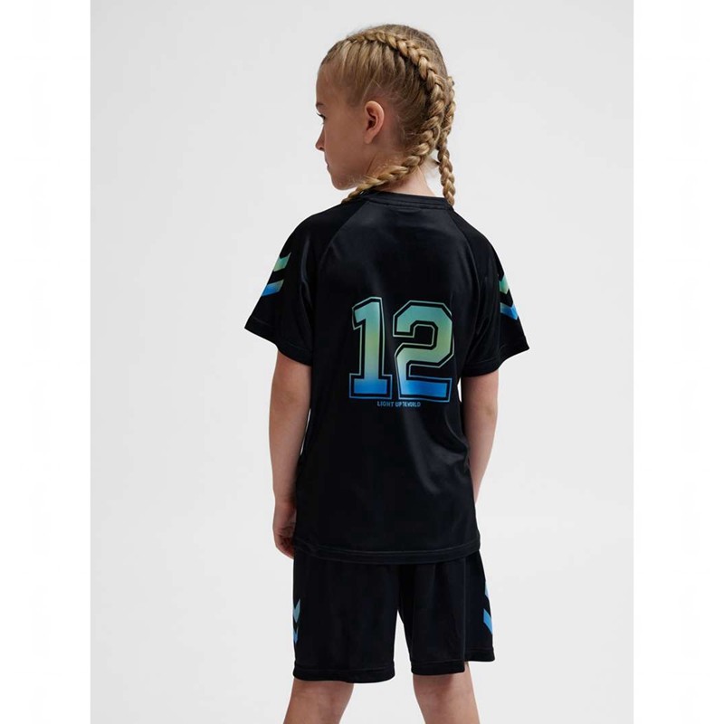 Hummel Shimmer T-shirts Kinder Schwarz | 485389-321