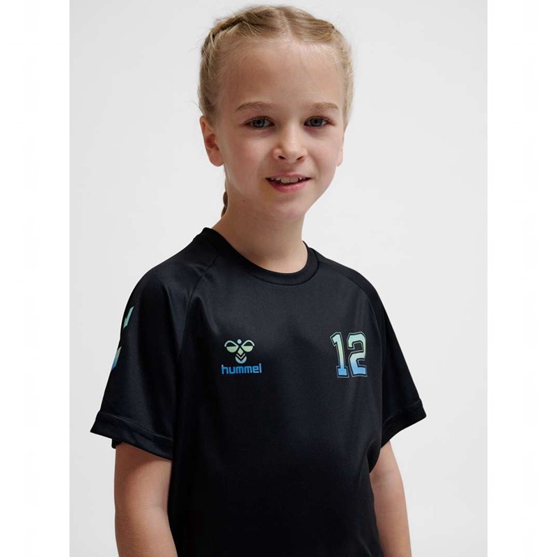 Hummel Shimmer T-shirts Kinder Schwarz | 485389-321